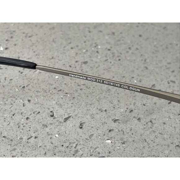 Saki MOD 312 Eyeglasses Frames ONLY DGUN 55-18-145 Gunmetal Flex Hinge Japan - Picture 9 of 14